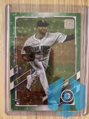 2021 Topps Update US326 Aaron Fletcher - Seattle Mariners RC Green Foil 489/499